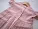 Vestido alas lino rosado - Lina Sustentable, ropa Niño Chile, ropa de niño en oferta
