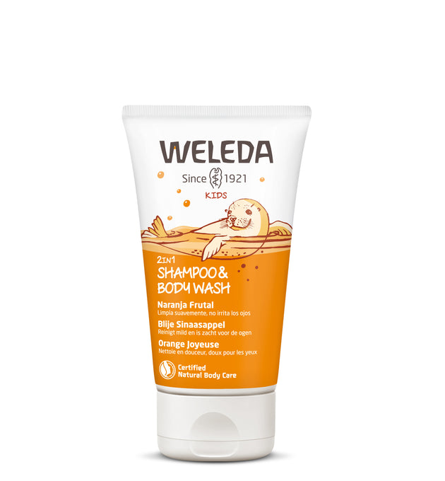 Champú y Gel de ducha para Niños Naranja frutal - Lina Sustentable, ropa Niño Chile, ropa de niño en oferta