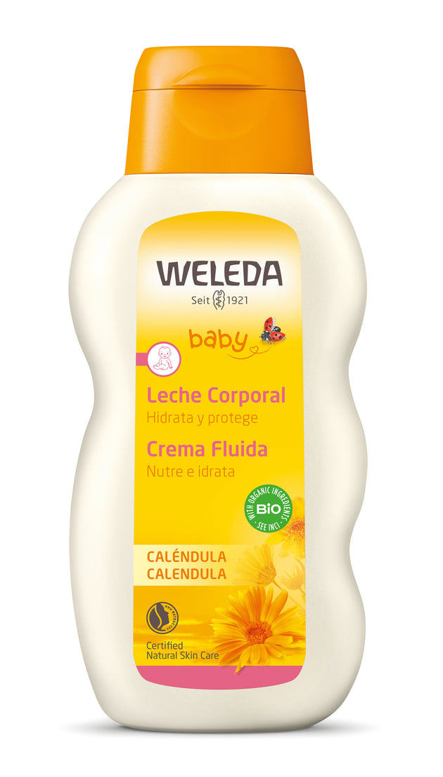 Leche Corporal Bebé Caléndula - Lina Sustentable, ropa Niño Chile, ropa de niño en oferta