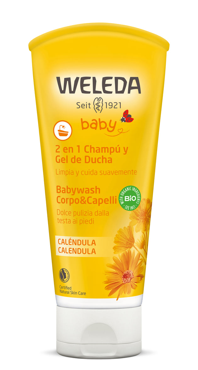 Champú y Gel de Ducha de Caléndula - Lina Sustentable, ropa Niño Chile, ropa de niño en oferta
