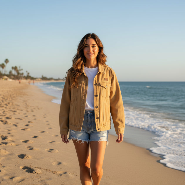 Chaqueta mezclilla con bolsillos - Lina Sustentable, ropa Niño Chile, ropa de niño en oferta