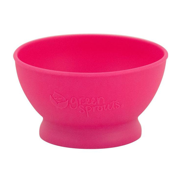 Green Sprouts Bowl adherente silicona 6+ meses Fuccia