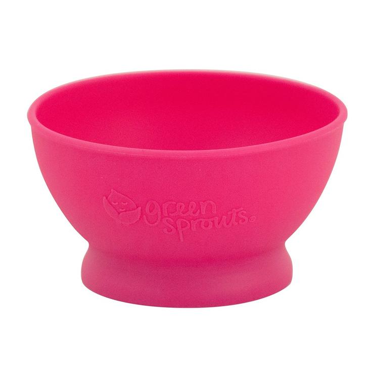 Green Sprouts Bowl adherente silicona 6+ meses Fuccia