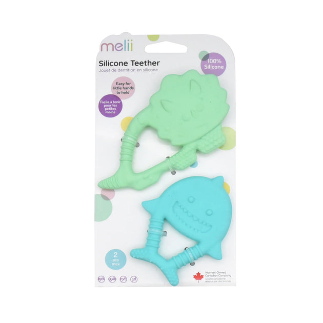 Pack de 2 mordedores de silicona - Lina Sustentable, ropa Niño Chile, ropa de niño en oferta