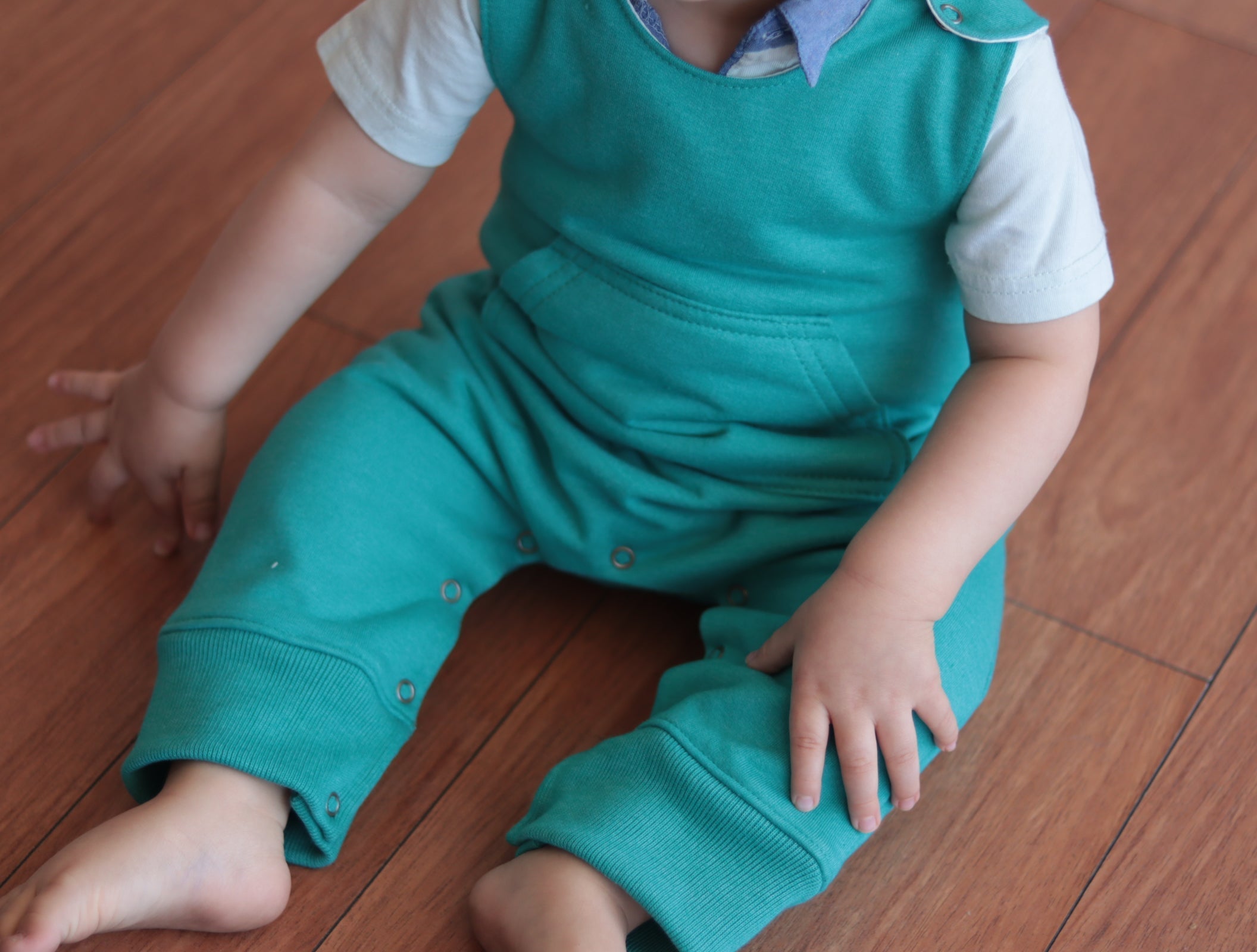 Jardinera bebé interior algodón Pima - Lina Sustentable, ropa Niño Chile, ropa de niño en oferta