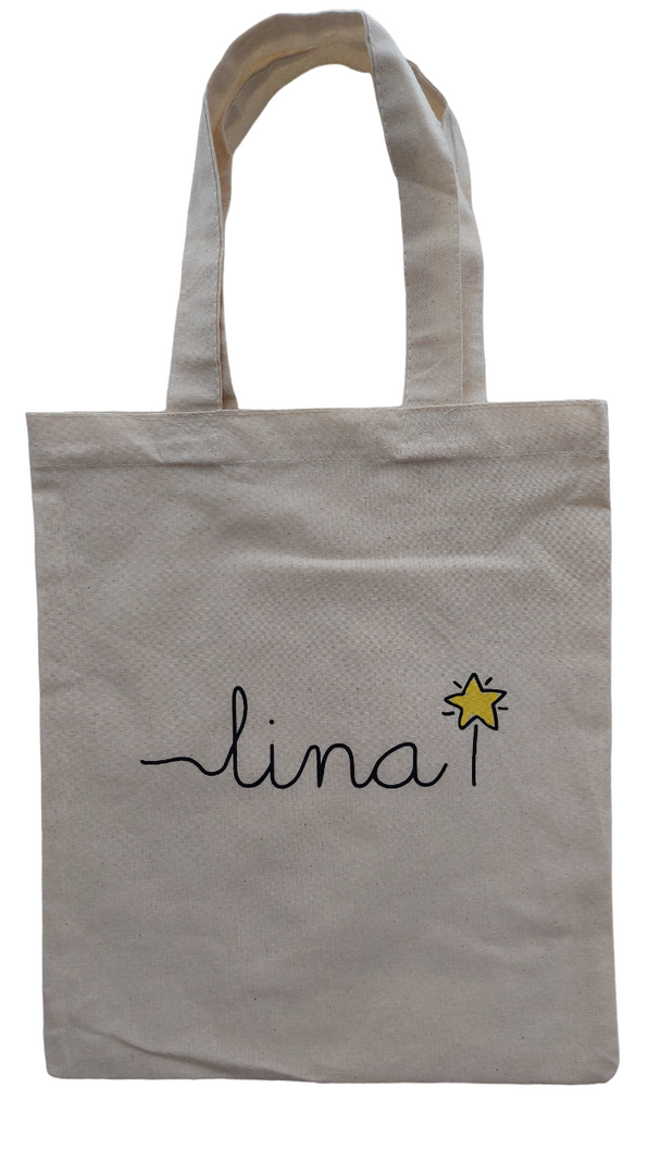 Bolsa reutilizable 100% algodón - Lina Sustentable, ropa Niño Chile, ropa de niño en oferta