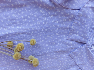 Blusa manga corta floreado lila