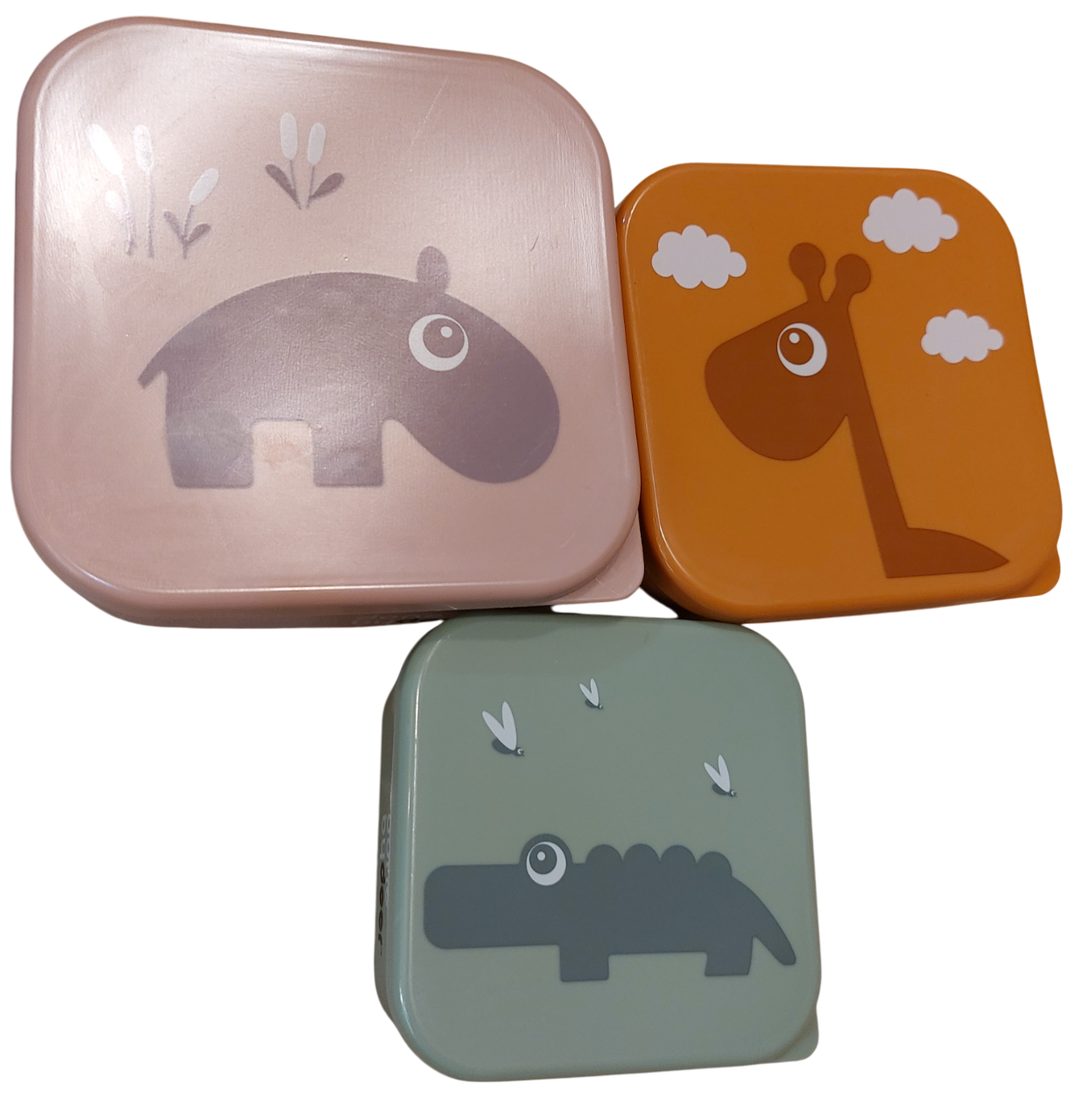 Set de 3 cajas colación/ snack - Lina Sustentable, ropa Niño Chile, ropa de niño en oferta