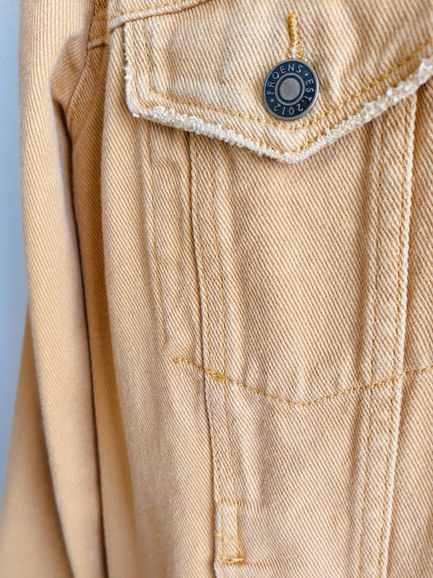 Chaqueta mezclilla con bolsillos - Lina Sustentable, ropa Niño Chile, ropa de niño en oferta