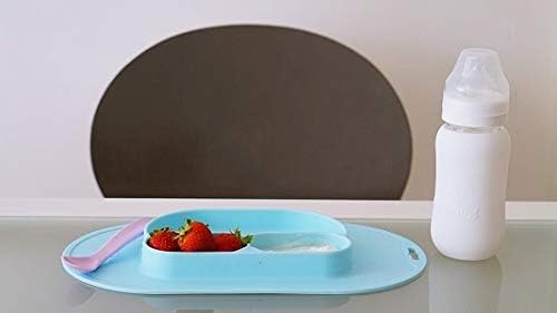 Plato de silicona libre BPA bandeja con ventosa - Lina Sustentable, ropa Niño Chile, ropa de niño en oferta