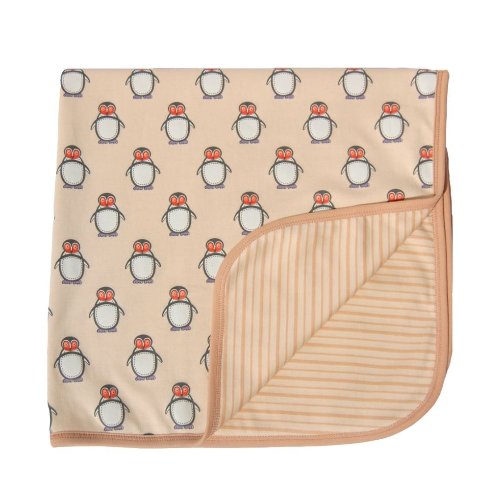 Manta Reversible 100% de Algodón pima Pola Pingüino