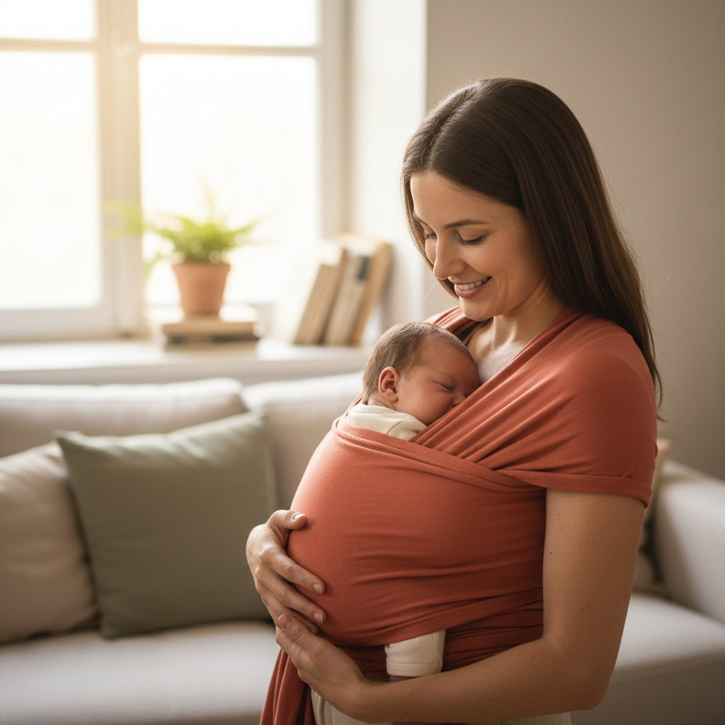 Fular Ergobaby Copper - Lina Sustentable, ropa Niño Chile, ropa de niño en oferta