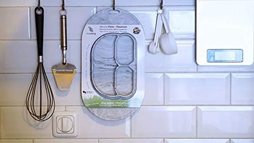Plato de silicona libre BPA bandeja con ventosa - Lina Sustentable, ropa Niño Chile, ropa de niño en oferta