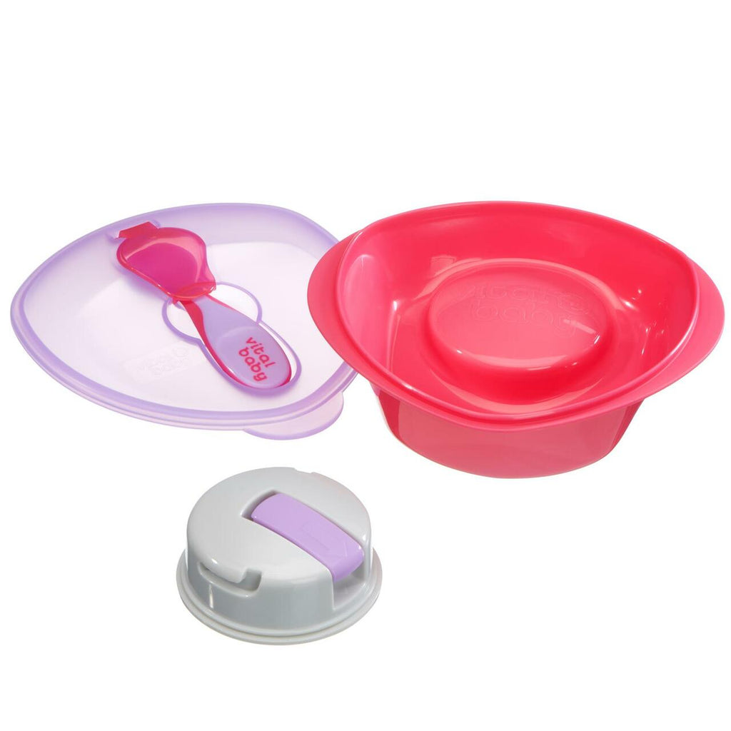 Bowl con succión, tapa y cuchara - Lina Sustentable, ropa Niño Chile, ropa de niño en oferta