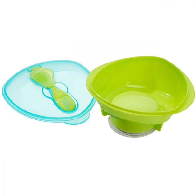 Bowl con succión, tapa y cuchara - Lina Sustentable, ropa Niño Chile, ropa de niño en oferta