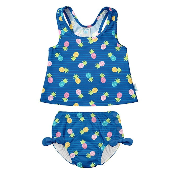 Iplay Traje de Baño Tankini 2pc Azul Piña