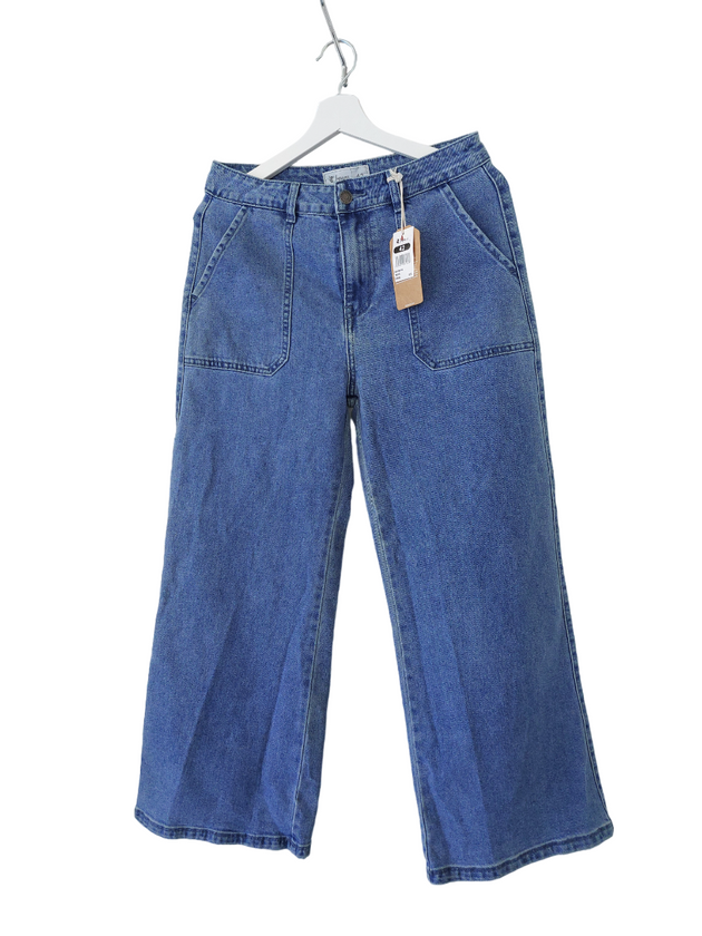 Jeans azul tiro alto bolsillos - Lina Sustentable, ropa Niño Chile, ropa de niño en oferta