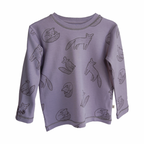 Polera Manga Larga Algodón Pima 100% Orgánico Zorro
