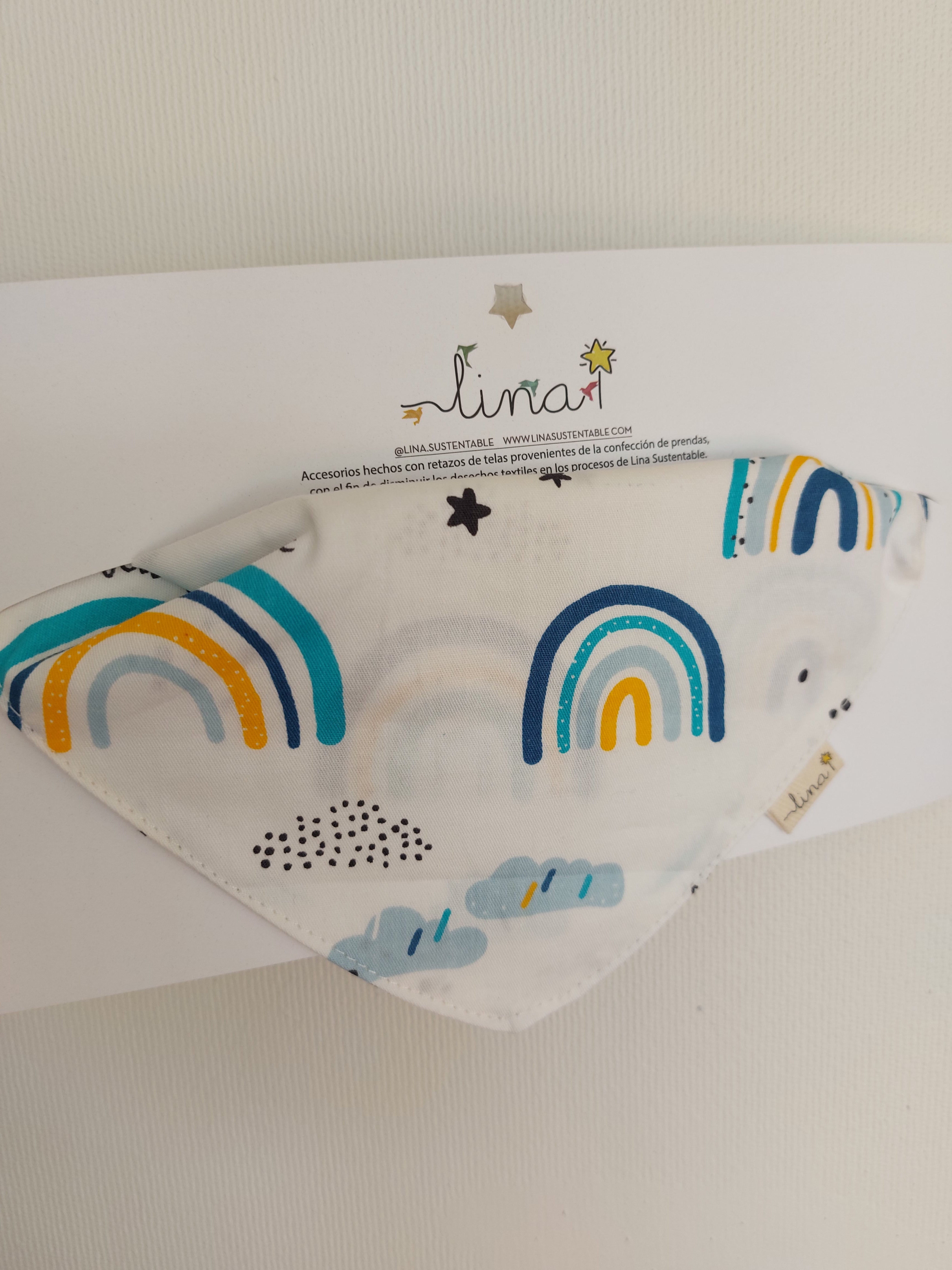 2 x Bandana algodón/ lino diseños - Lina Sustentable, ropa Niño Chile, ropa de niño en oferta