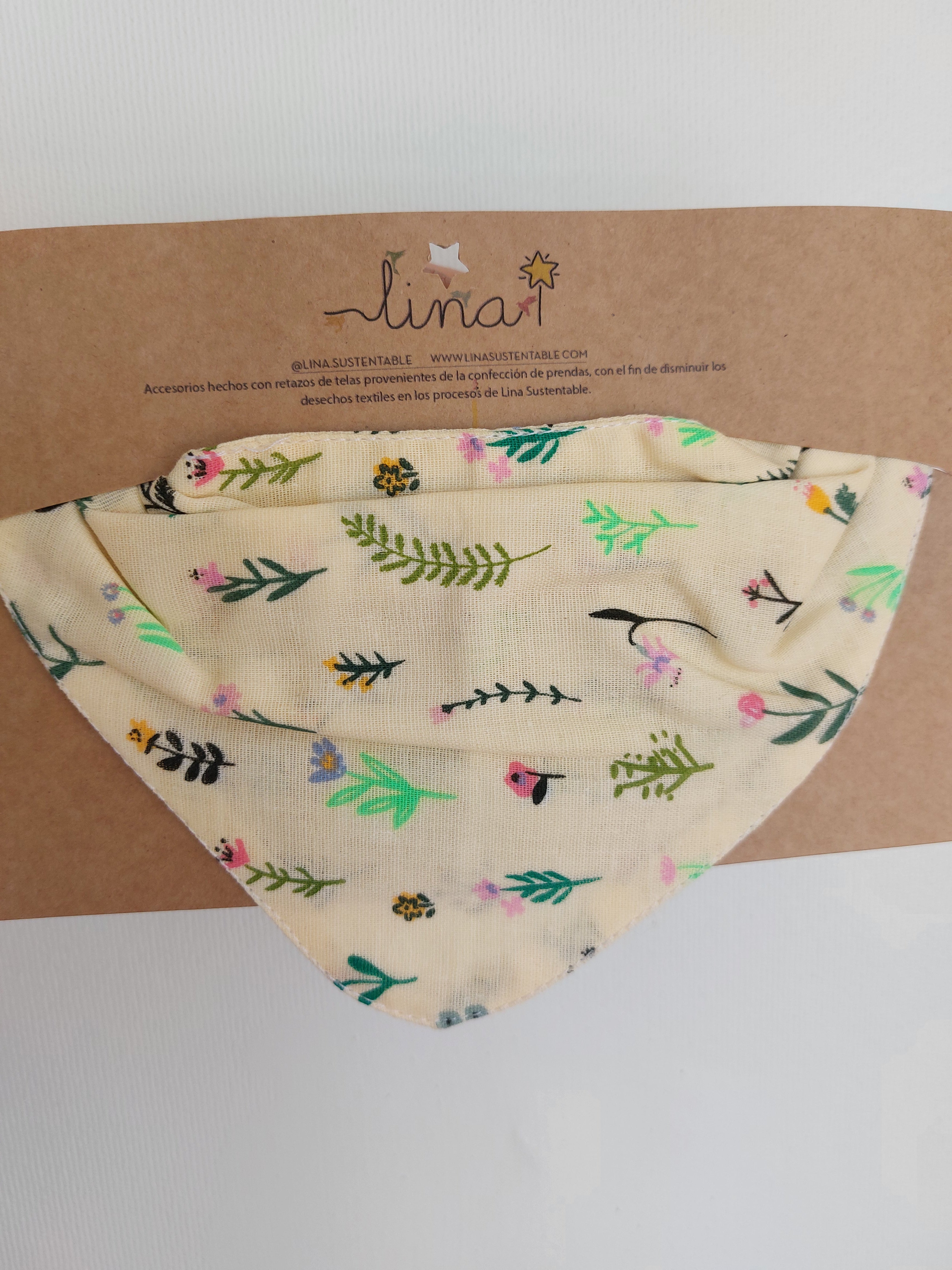 2 x Bandana algodón/ lino diseños - Lina Sustentable, ropa Niño Chile, ropa de niño en oferta