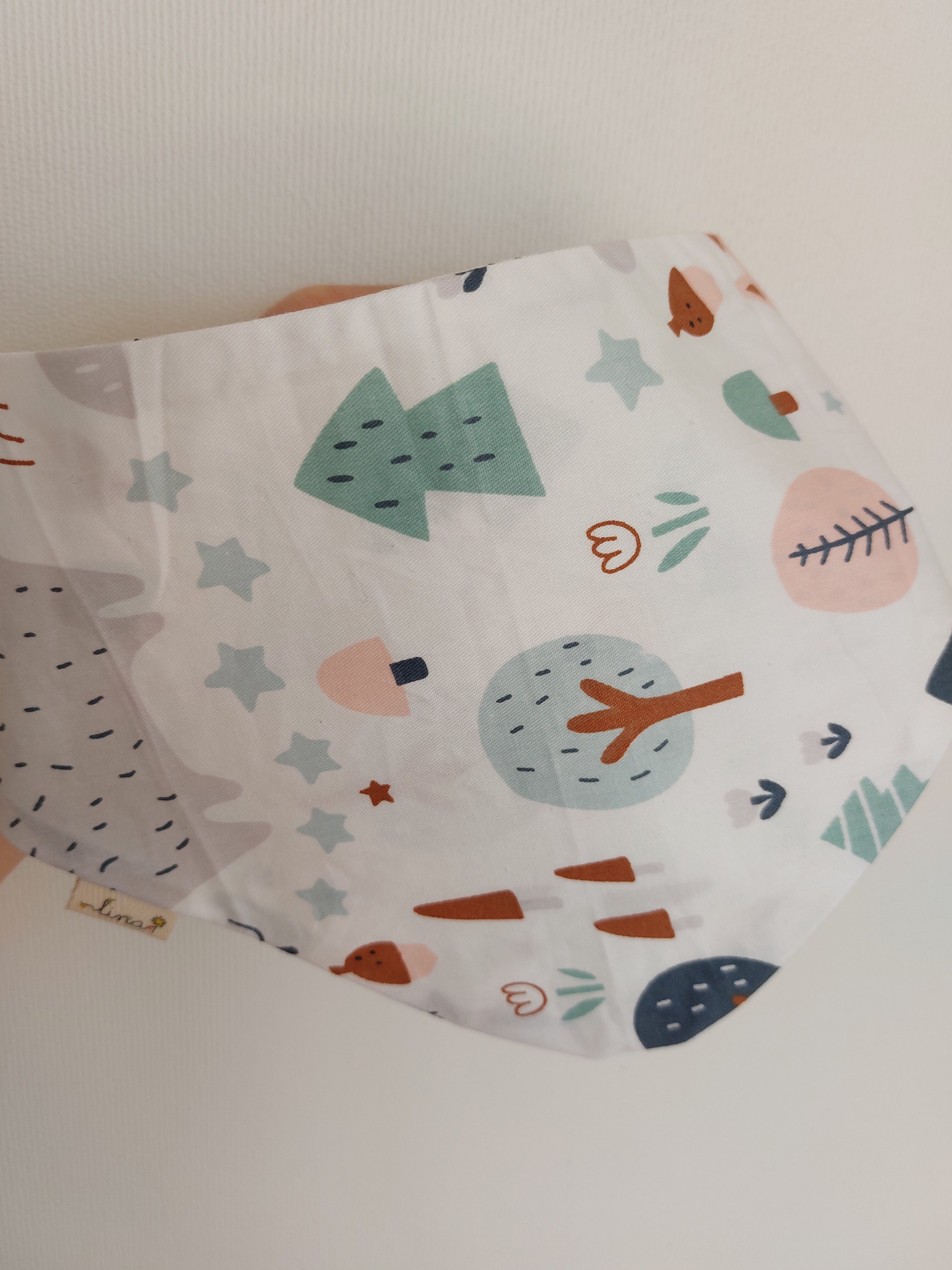 2 x Bandana algodón/ lino diseños - Lina Sustentable, ropa Niño Chile, ropa de niño en oferta