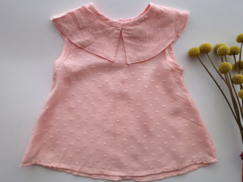 Blusa sin mangas rosada - Lina Sustentable, ropa Niño Chile, ropa de niño en oferta