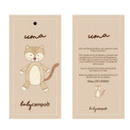 Babero reversible Algodón Pima Orgánico - Lina Sustentable, ropa Niño Chile, ropa de niño en oferta