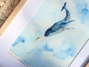 Acuarela azul