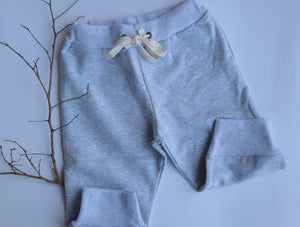 Pantalón algodón gris claro - Lina Sustentable, ropa Niño Chile, ropa de niño en oferta