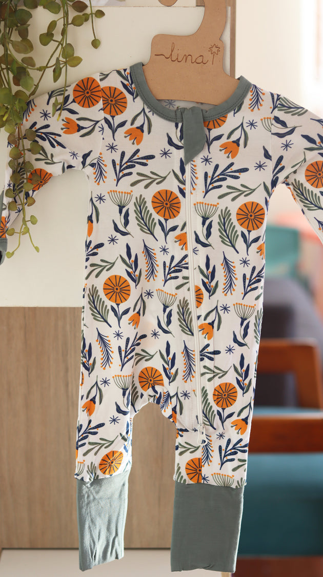 Enterito con cierre de bambú - Lina Sustentable, ropa Niño Chile, ropa de niño en oferta