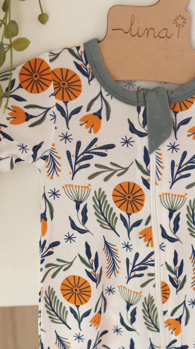 Enterito con cierre de bambú - Lina Sustentable, ropa Niño Chile, ropa de niño en oferta