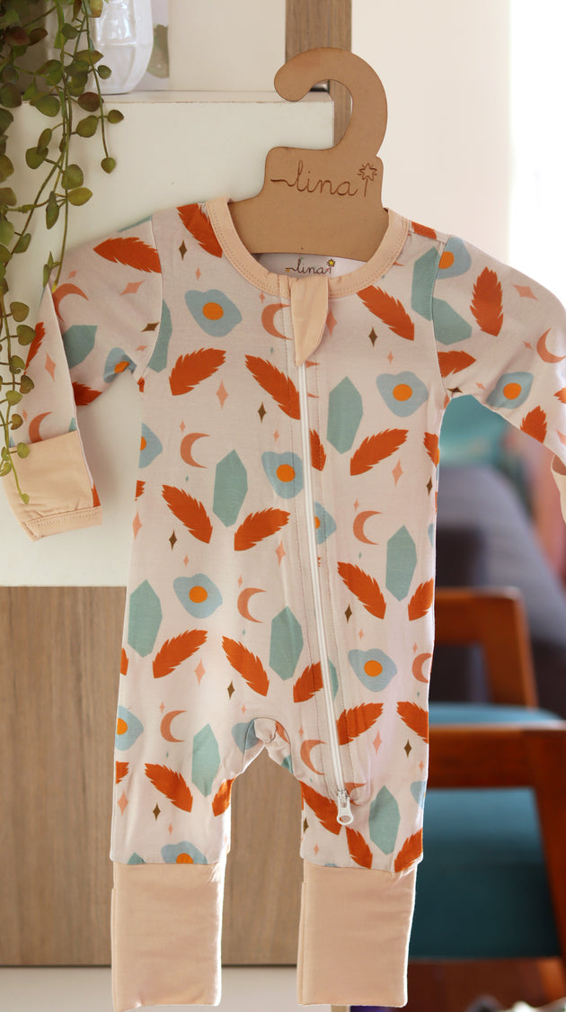 Enterito con cierre de bambú - Lina Sustentable, ropa Niño Chile, ropa de niño en oferta