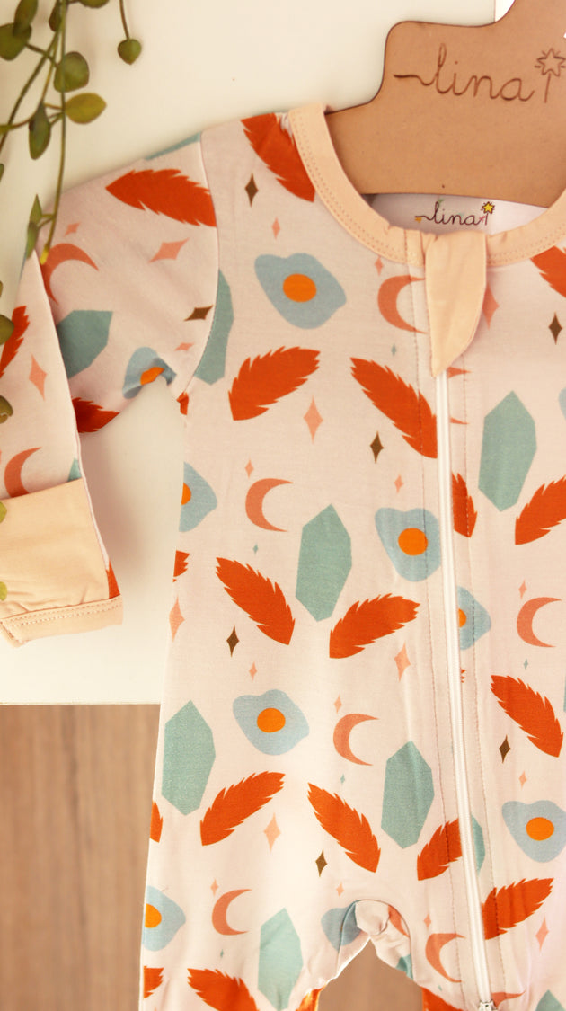 Enterito con cierre de bambú - Lina Sustentable, ropa Niño Chile, ropa de niño en oferta