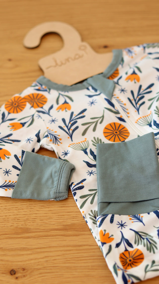 Enterito con cierre de bambú - Lina Sustentable, ropa Niño Chile, ropa de niño en oferta