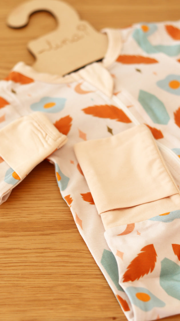 Enterito con cierre de bambú - Lina Sustentable, ropa Niño Chile, ropa de niño en oferta