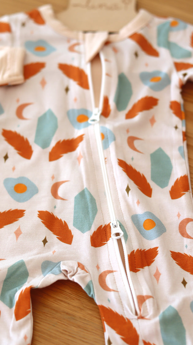 Enterito con cierre de bambú - Lina Sustentable, ropa Niño Chile, ropa de niño en oferta