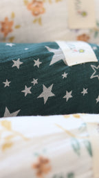 Tuto grande muselina orgánica 120x120cm - Lina Sustentable, ropa Niño Chile, ropa de niño en oferta