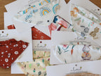 2 x Bandana algodón/ lino diseños - Lina Sustentable, ropa Niño Chile, ropa de niño en oferta