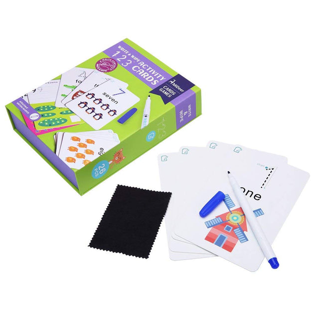 Tarjetas números, escribir y borrar - Lina Sustentable, ropa Niño Chile, ropa de niño en oferta