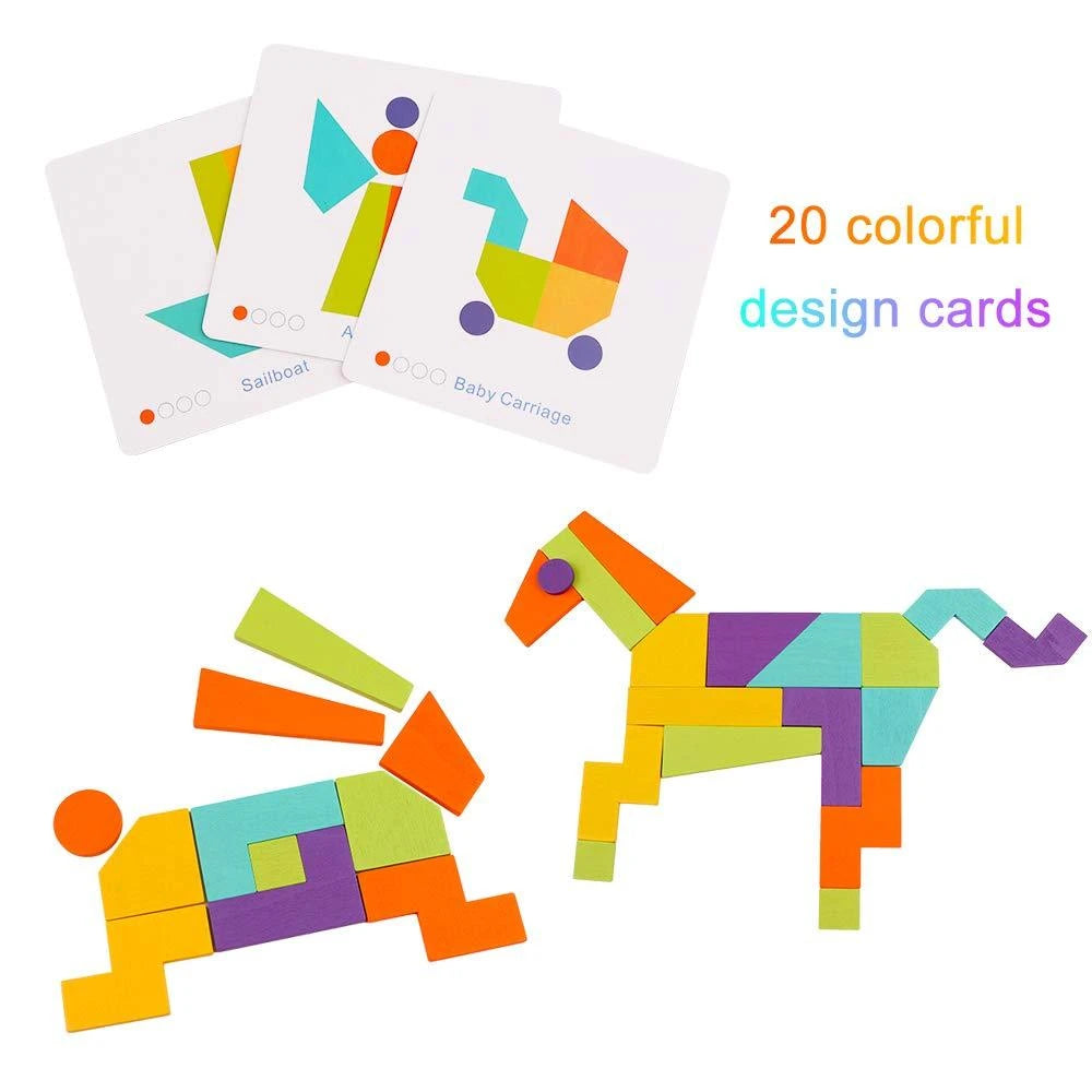 Tarjetas con bloques coloridos - Lina Sustentable, ropa Niño Chile, ropa de niño en oferta
