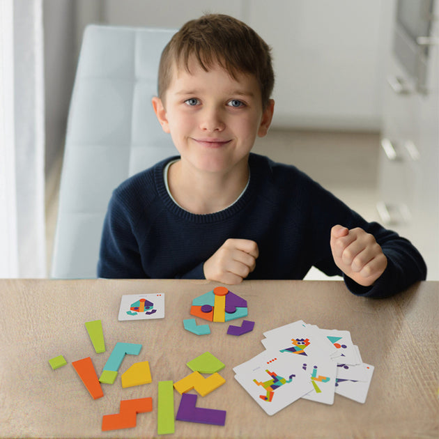 Tarjetas con bloques coloridos - Lina Sustentable, ropa Niño Chile, ropa de niño en oferta