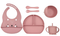 Set de Alimentación de silicona libre BPA 6 piezas - Lina Sustentable, ropa Niño Chile, ropa de niño en oferta