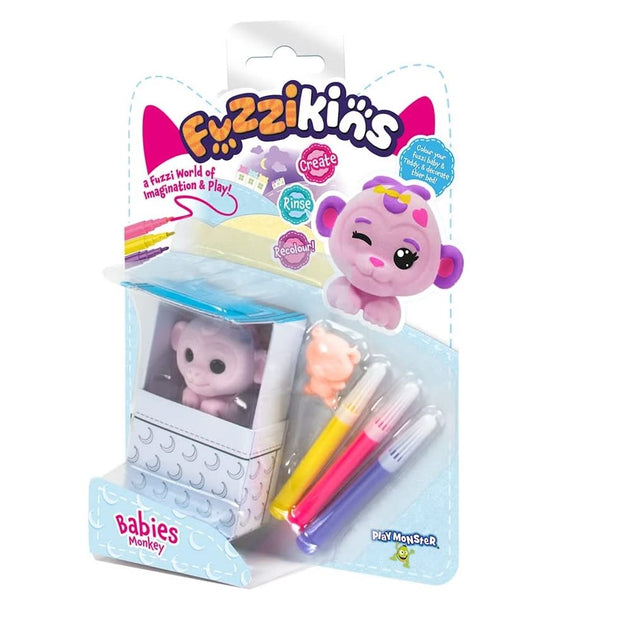 Bebé mono, Fuzzikins para jugar y pintar - Lina Sustentable, ropa Niño Chile, ropa de niño en oferta
