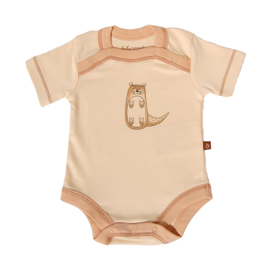 Body manga corta crudo algodón pima orgánico - Lina Sustentable, ropa Niño Chile, ropa de niño en oferta