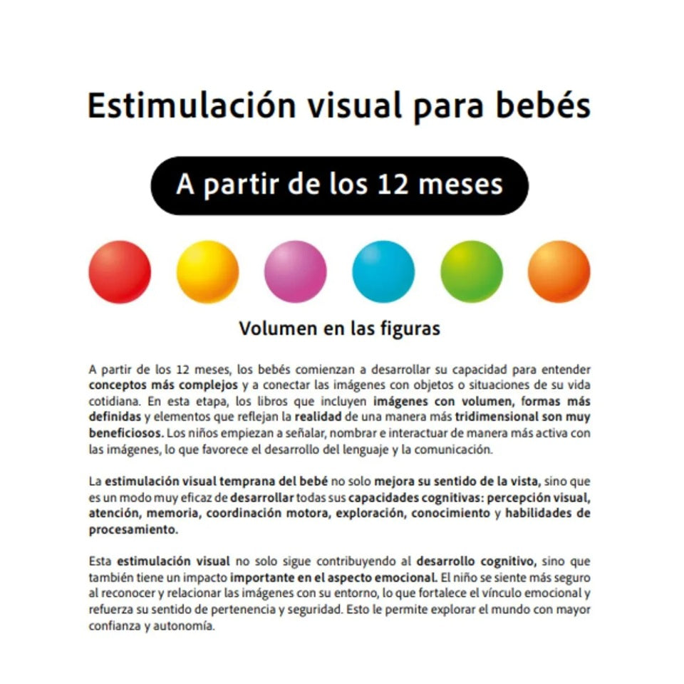 Libro Estimulación visual 12M+