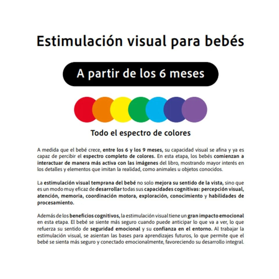 Libro Estimulación visual 6M+