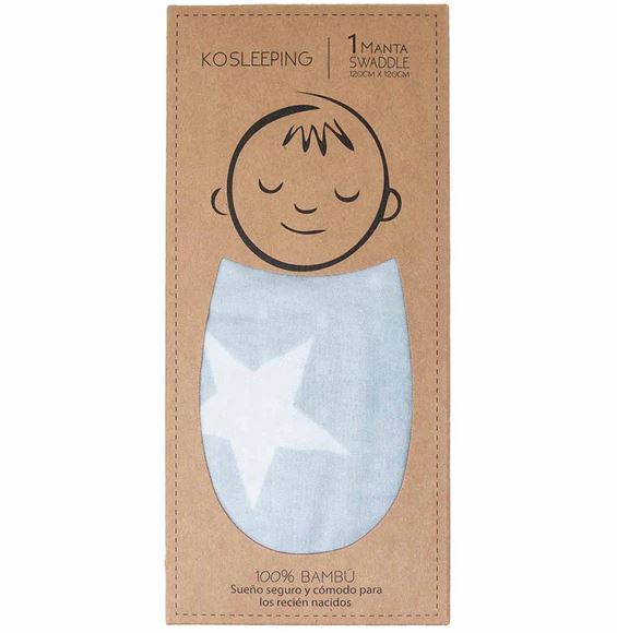 Manta Swaddle bambú 120x120cm - Lina Sustentable, ropa Niño Chile, ropa de niño en oferta