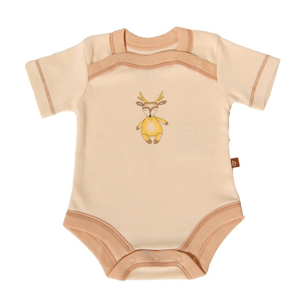 Body manga corta crudo algodón pima orgánico - Lina Sustentable, ropa Niño Chile, ropa de niño en oferta