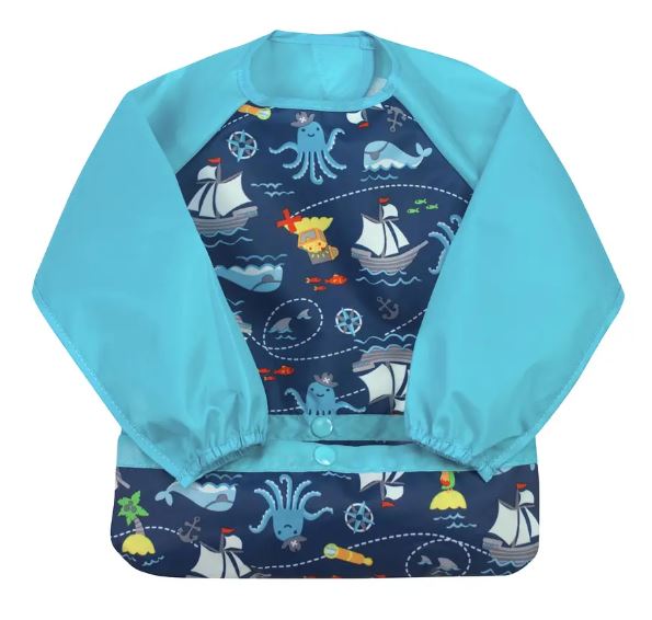 Babero Manga Larga 12-24m - Lina Sustentable, ropa Niño Chile, ropa de niño en oferta