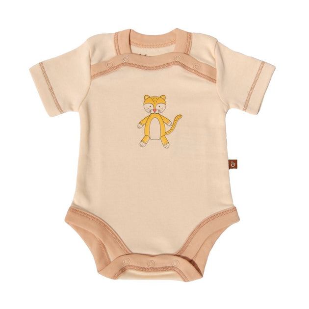 Body manga corta crudo algodón pima orgánico - Lina Sustentable, ropa Niño Chile, ropa de niño en oferta